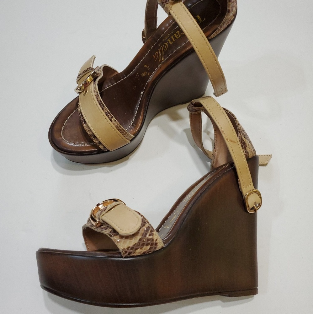 Toscanella Brown Snake Skin Platform 5M